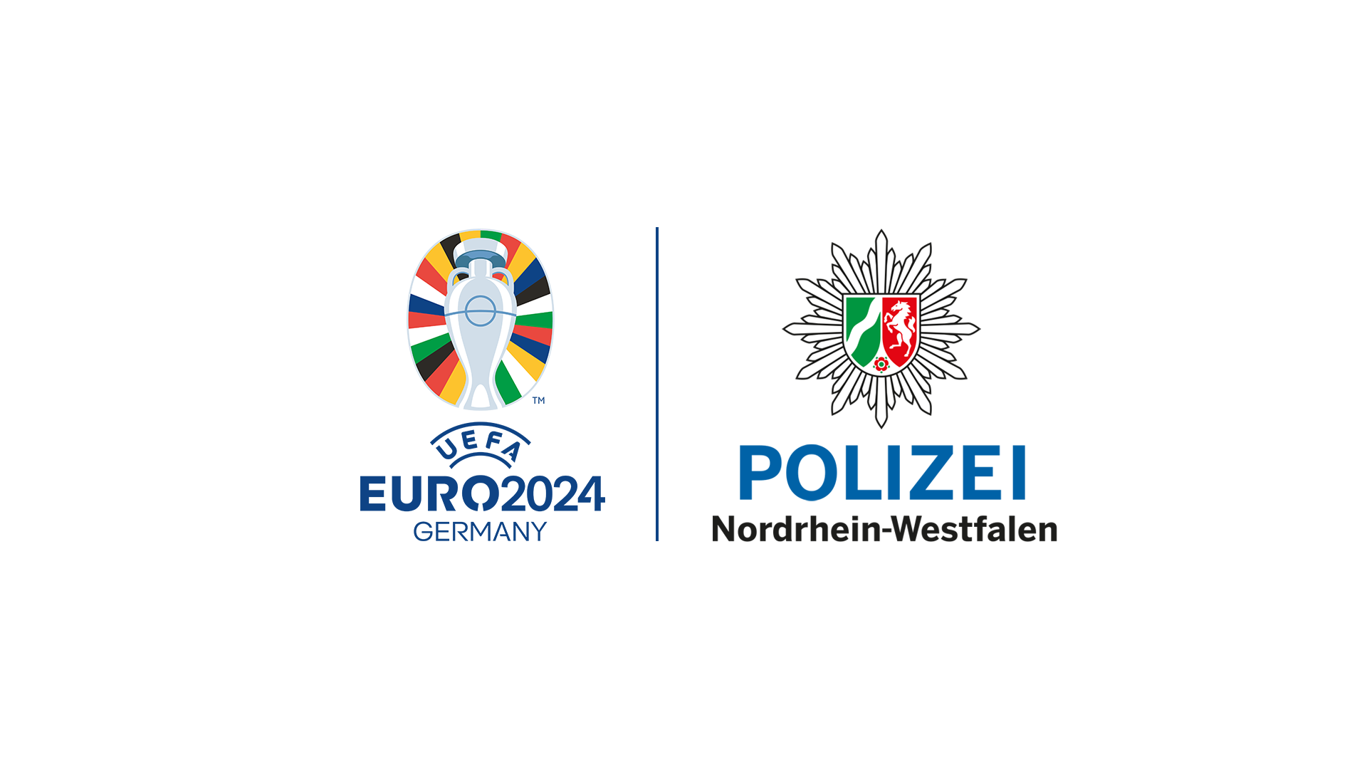 UEFA EURO 2024 Turnierlogo Composite Polizei NRW